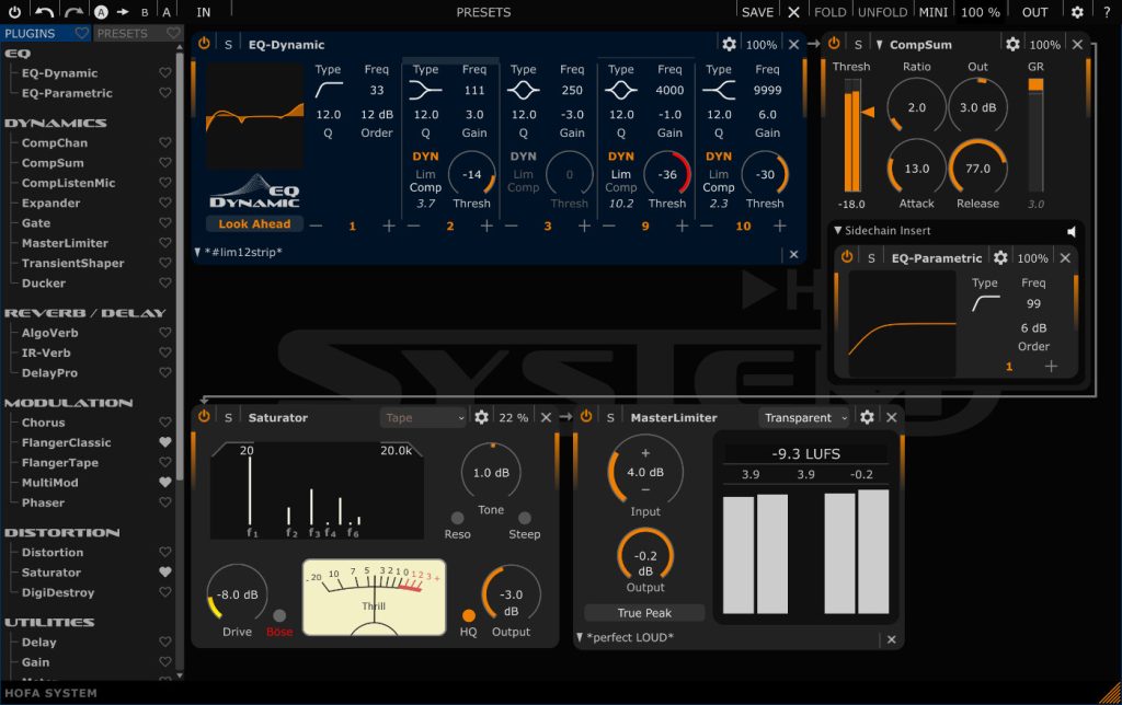 Screenshot von HOFA SYSTEM
