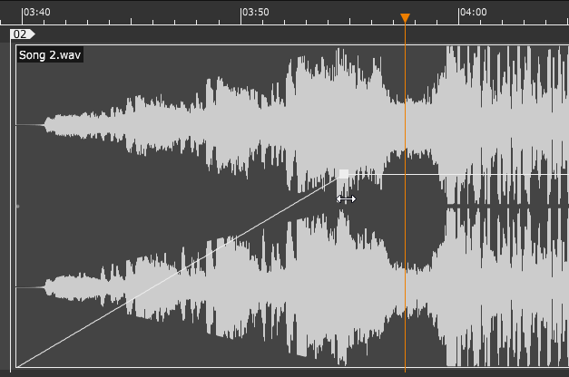 Fade-in at the beginning of an audio clip
